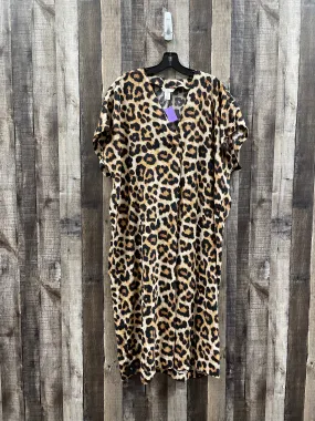 Animal Print Dress Casual Maxi H&m, Size M