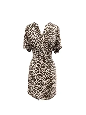 Animal Print Dress Casual Midi H&m, Size M