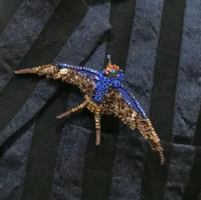 Barn Swallow Brooch