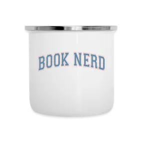 Book Nerd: Stainless Steel Enamel Camper Mug for Literature Lovers