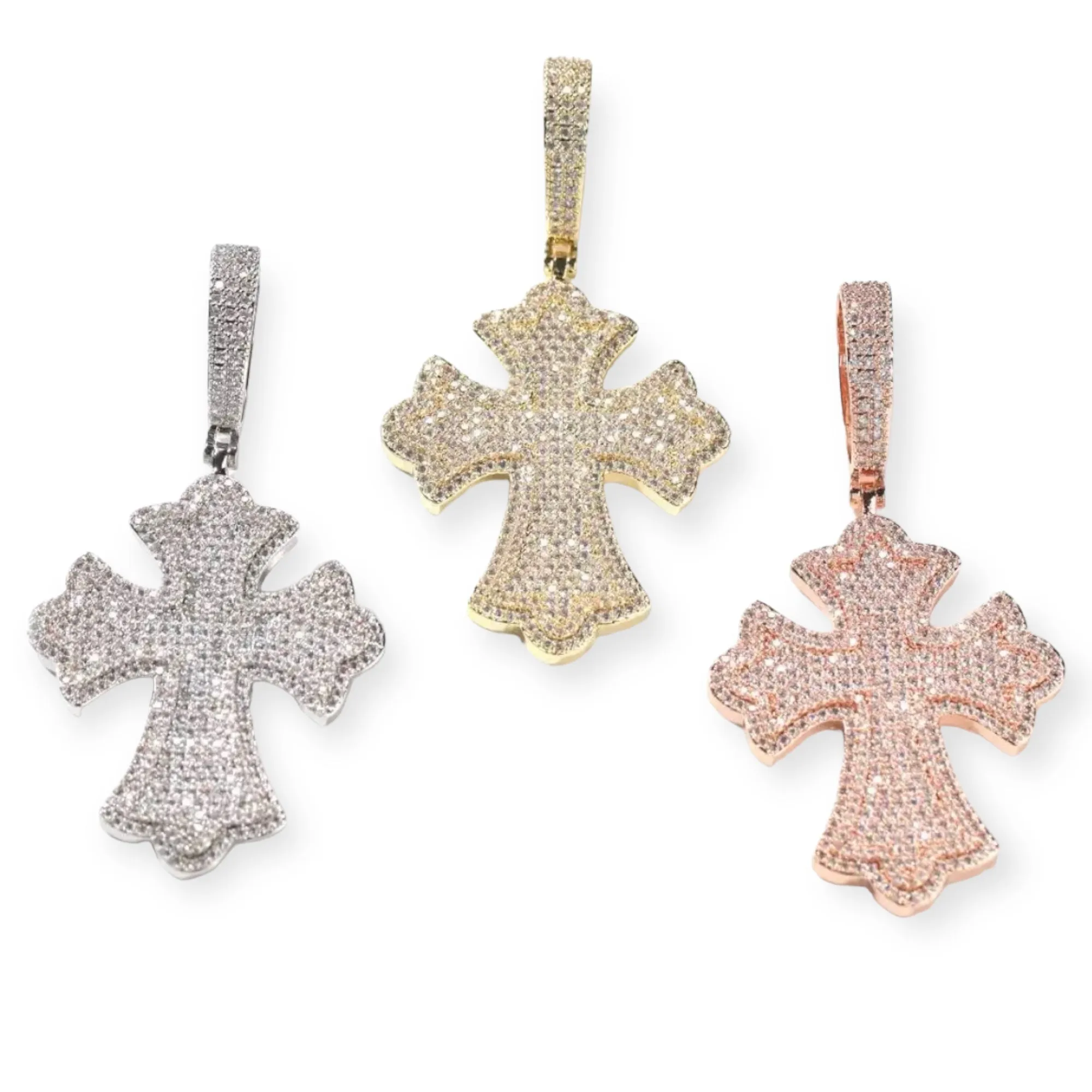 Clechee Diamond Cross Pendant