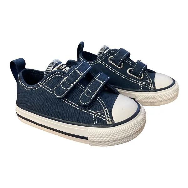 Converse children's sneakers shoe with rip Chuck Taylor All Star OX 711357 blue-white