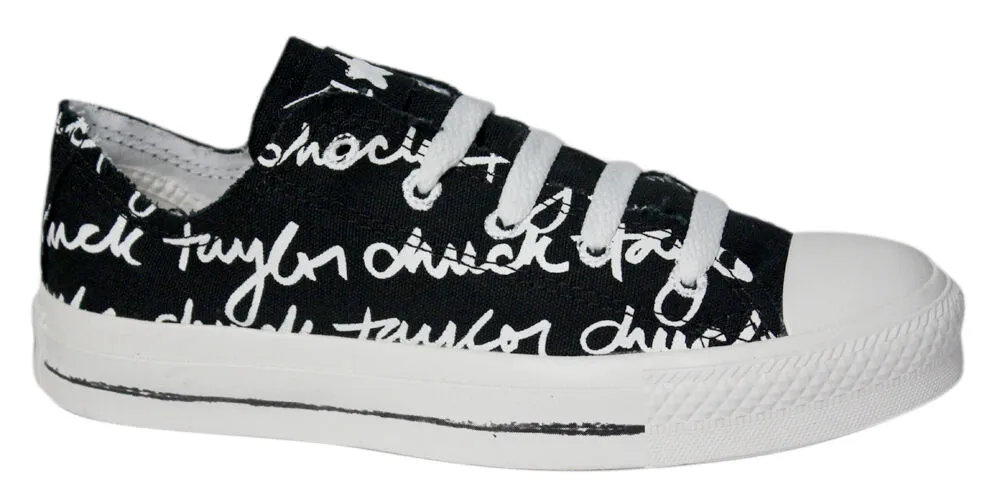 Converse Chuck Taylor All Star Sketched Ox Lo Top Unisex Trainers 100147F D1