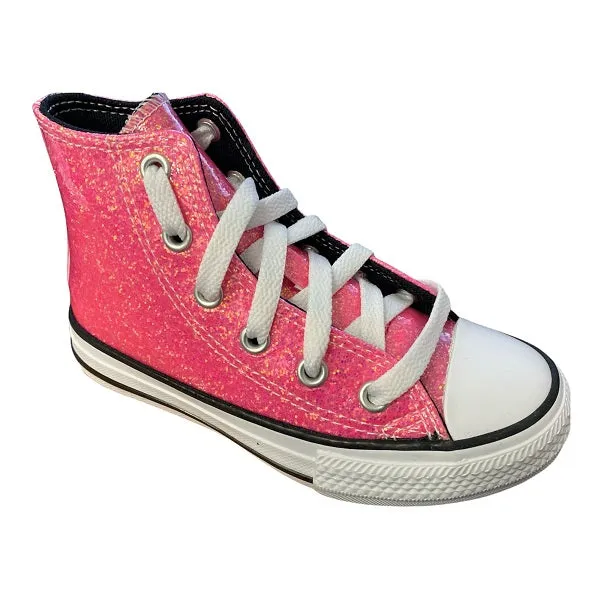 Converse girls' sneakers shoe Chuck Taylor All Star Glitter 672098C pink black