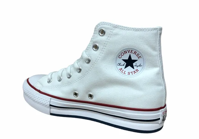 Converse girl's sneakers shoe Ctas Eva Lift Hi 671108C white