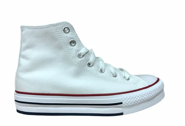 Converse girl's sneakers shoe Ctas Eva Lift Hi 671108C white