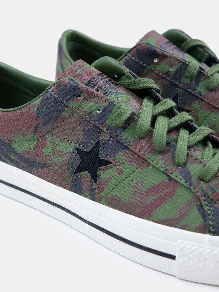 Converse One Star Pro Low - Cypress Green / Black / Egret