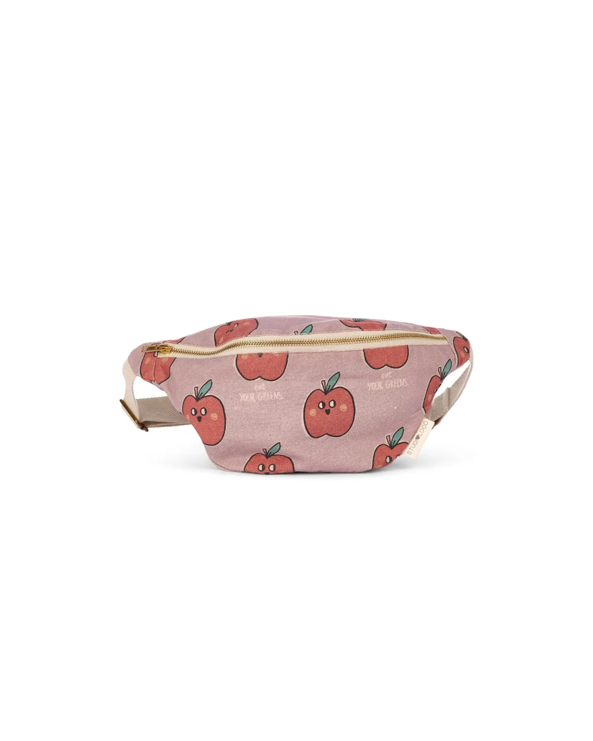 Cotton canvas bumbag - apple