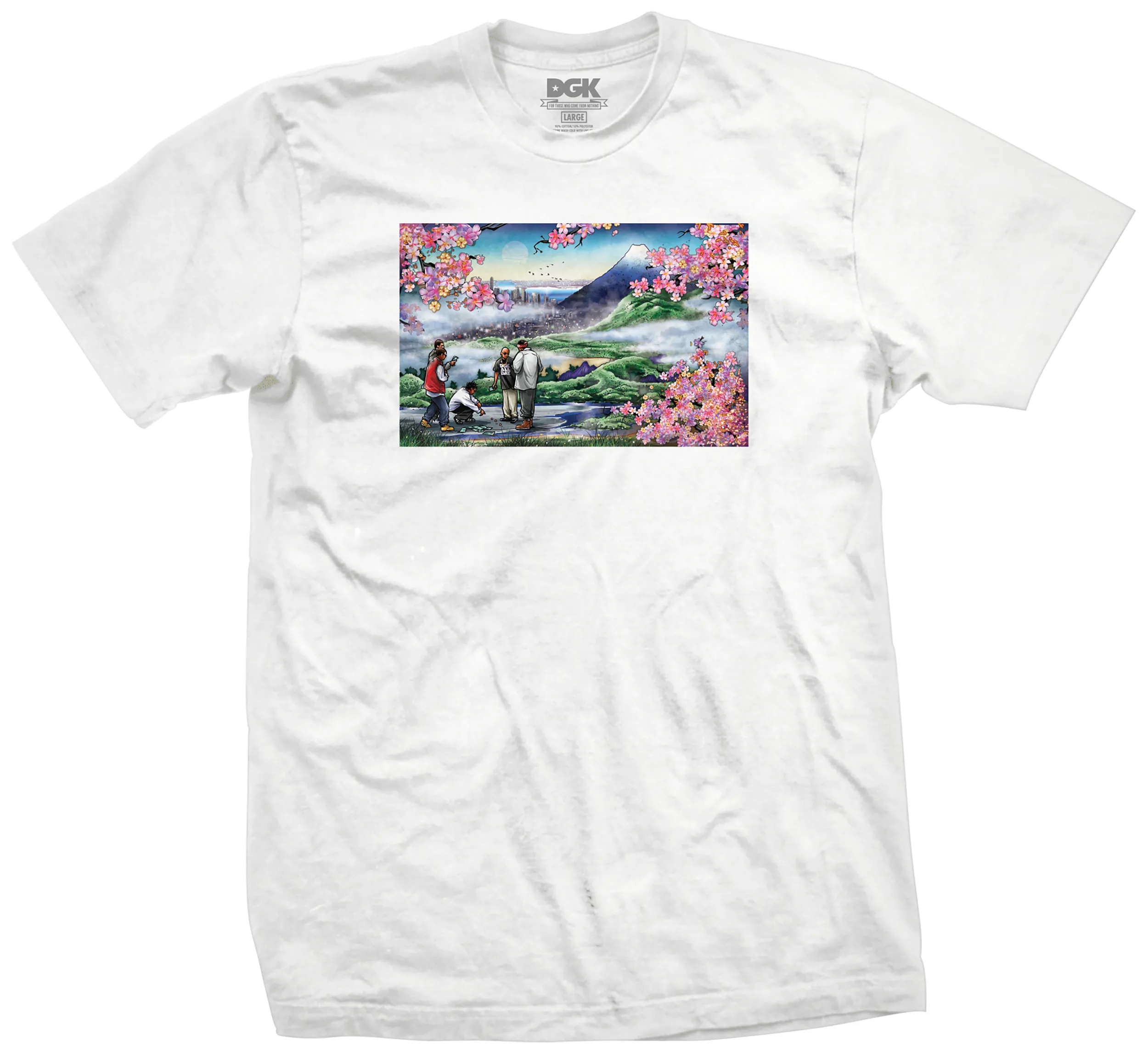 DGK T-SHIRT HUSH (BLACK, WHITE)