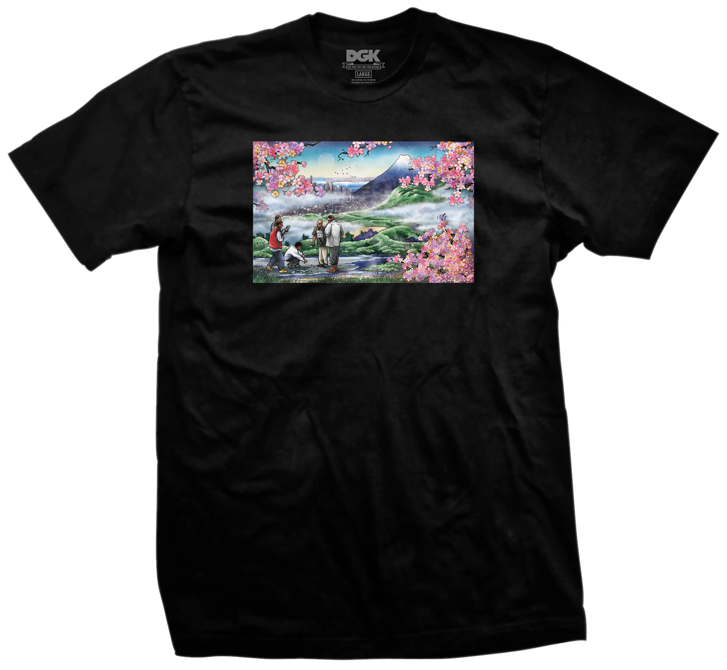 DGK T-SHIRT HUSH (BLACK, WHITE)