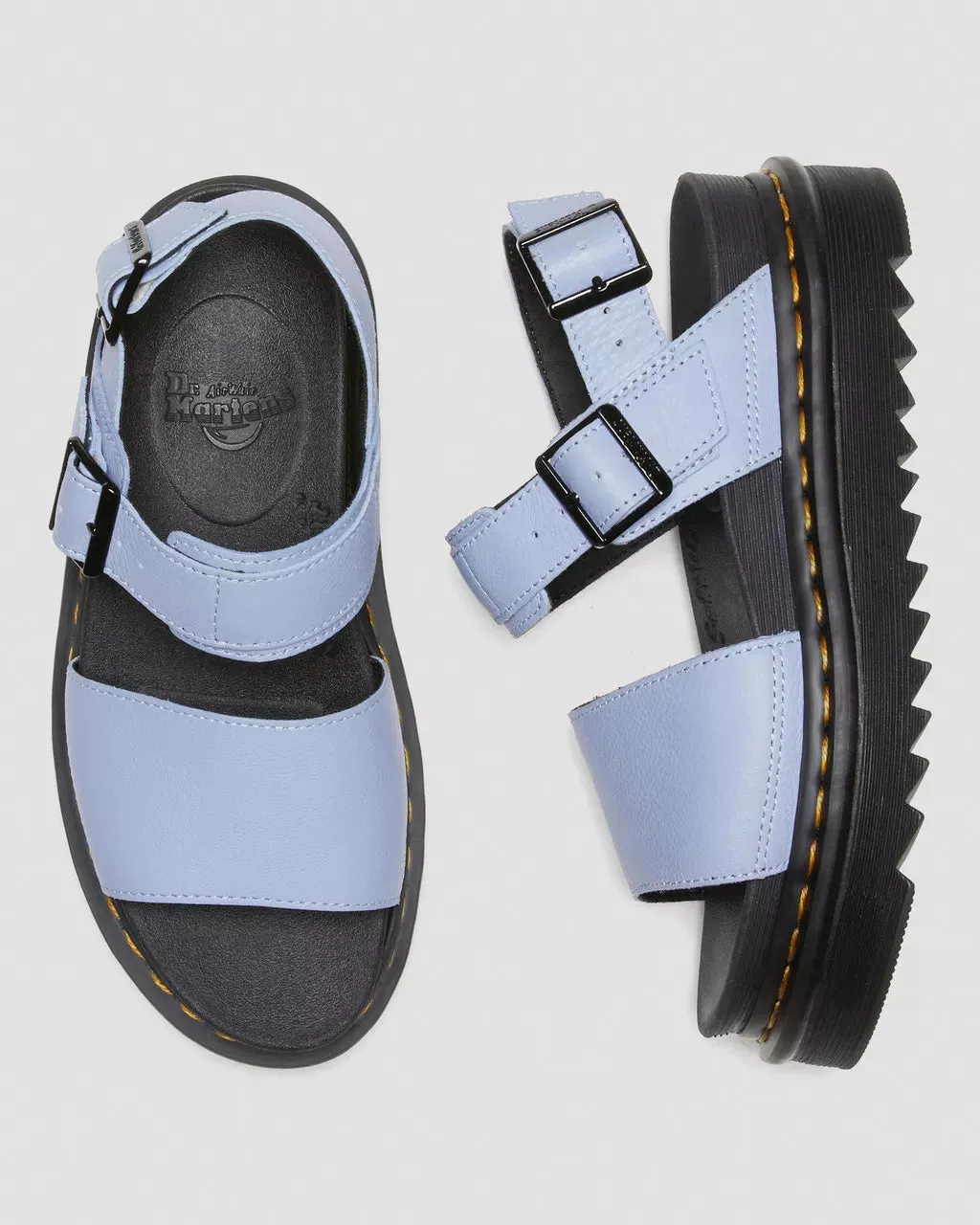 Doc Martens Women's VOSS PISA LEATHER STRAP SANDALS (Zen Blue)