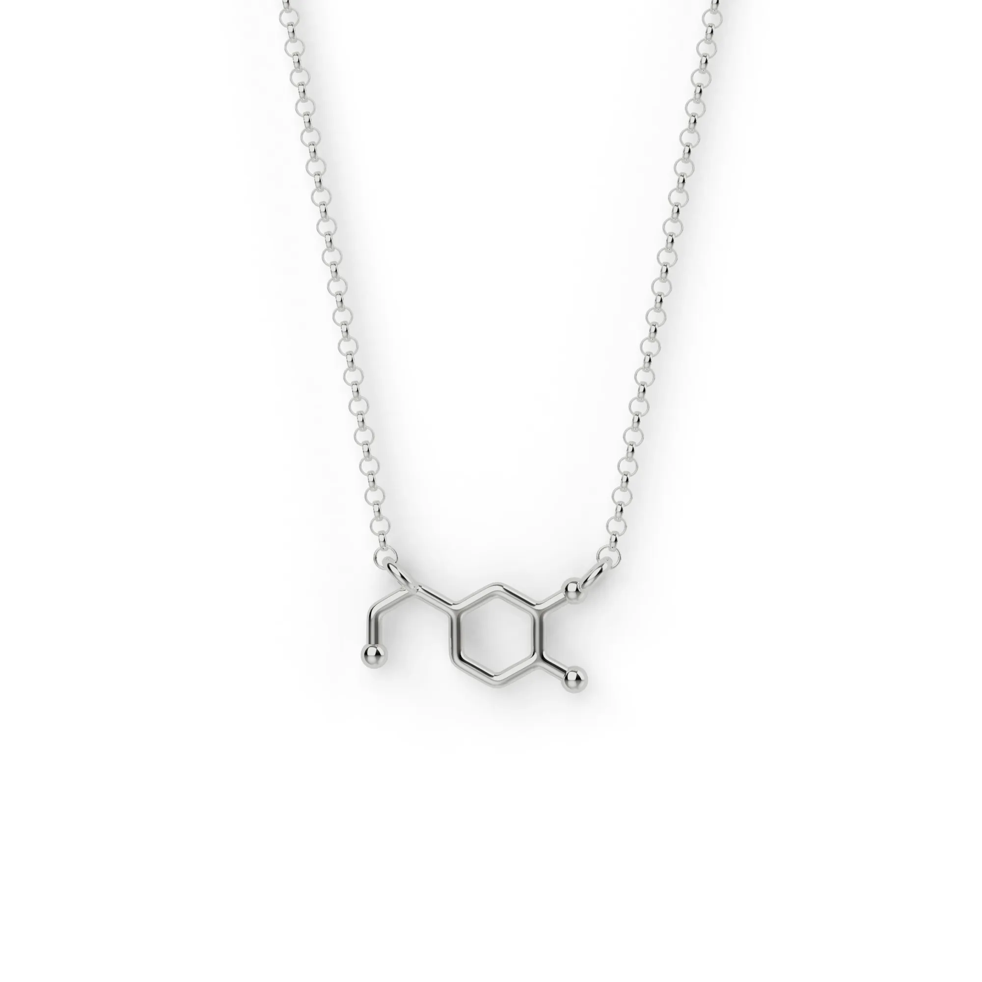 dopamine necklace H | silver