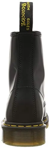 - Dr. Martens 1460 Stivali unisex, in pelle, con 8 occhielli per i lacci, neri, Nero (Black smooth), 43 EU