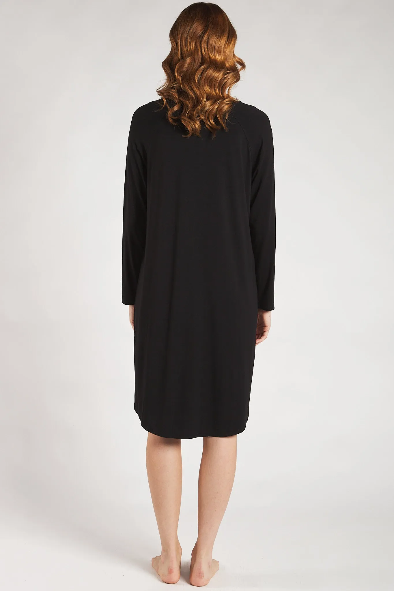 Hush Bamboo Sleep Dress - Black