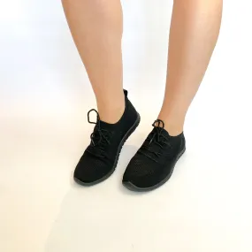 Hush Puppies black nansen slip on sneaker