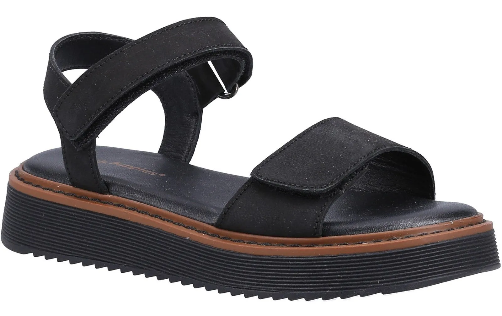 Hush Puppies Cassie Womens Leather Touch-Fastening Sandal