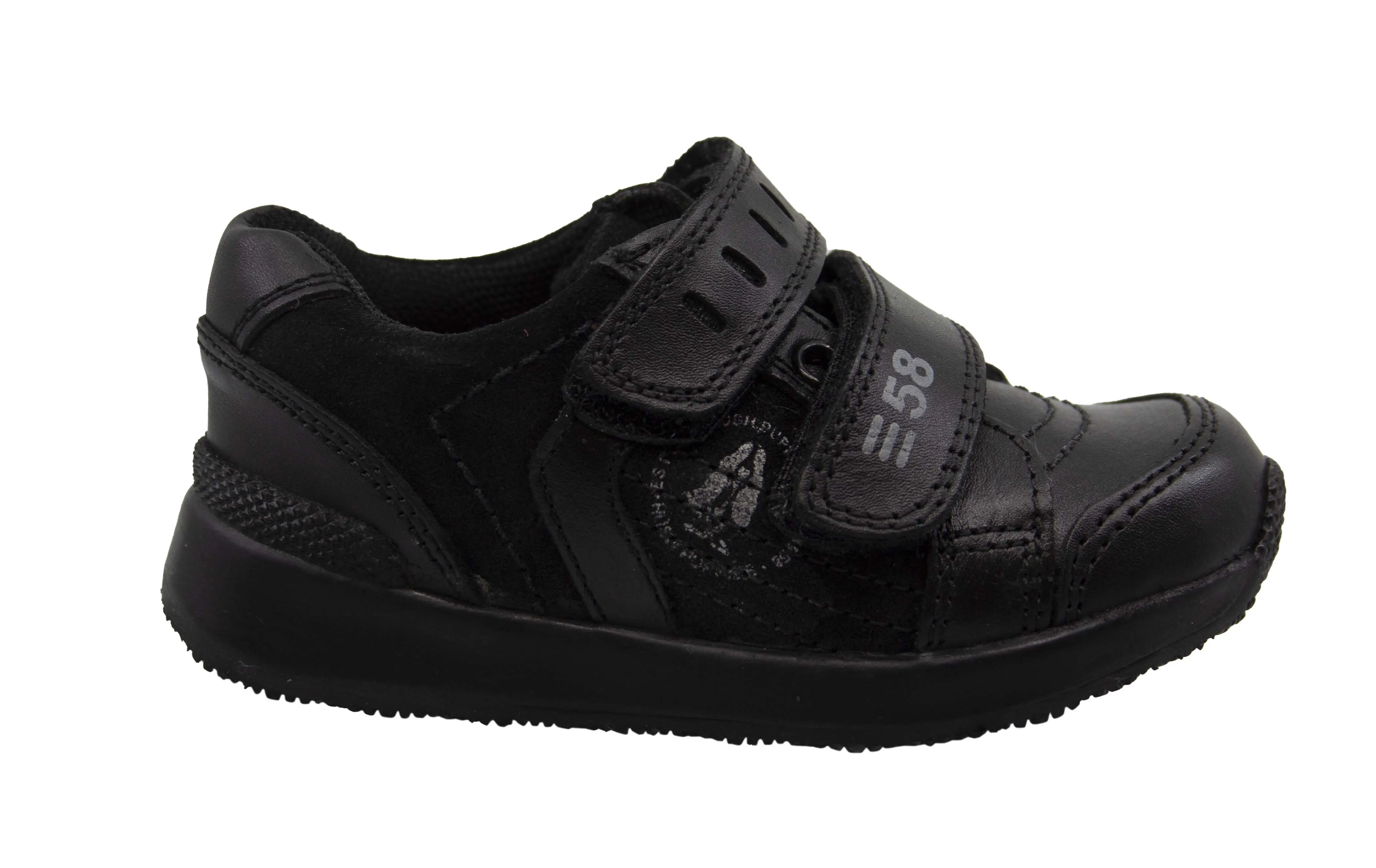 Hush Puppies Diego Kids Black Trainers