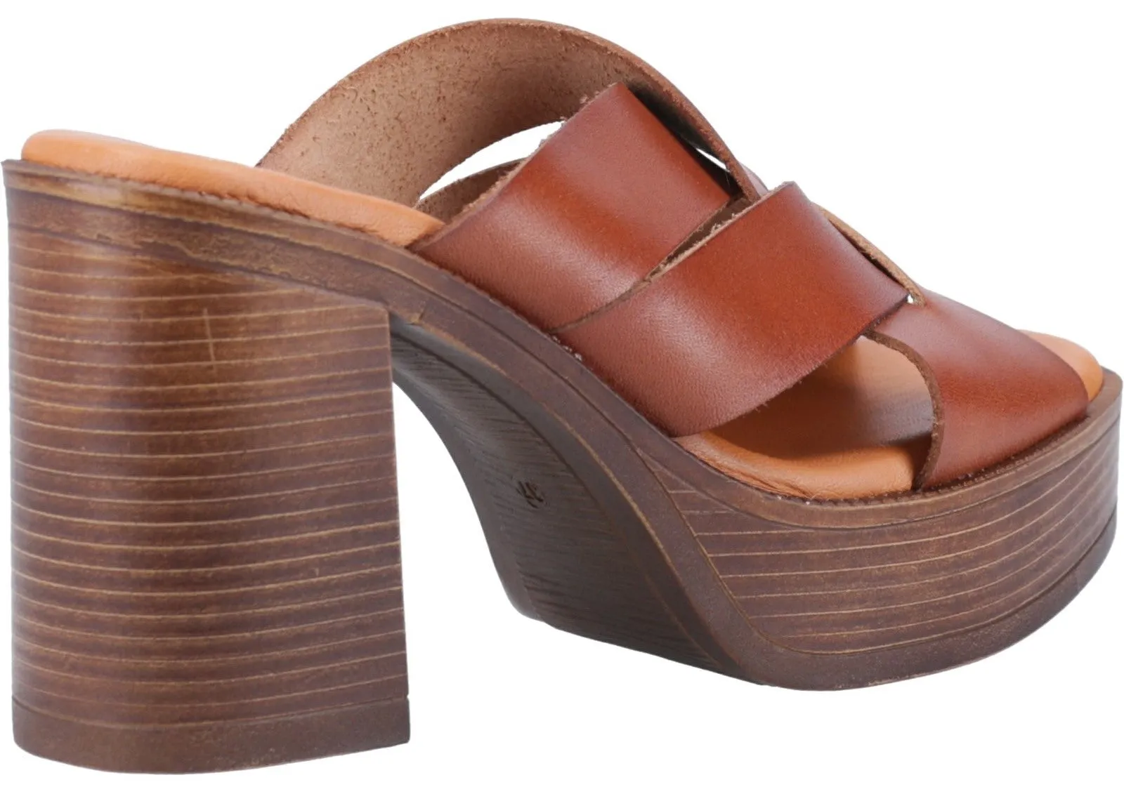 Hush Puppies Gigi Womens Leather Platform Sandal