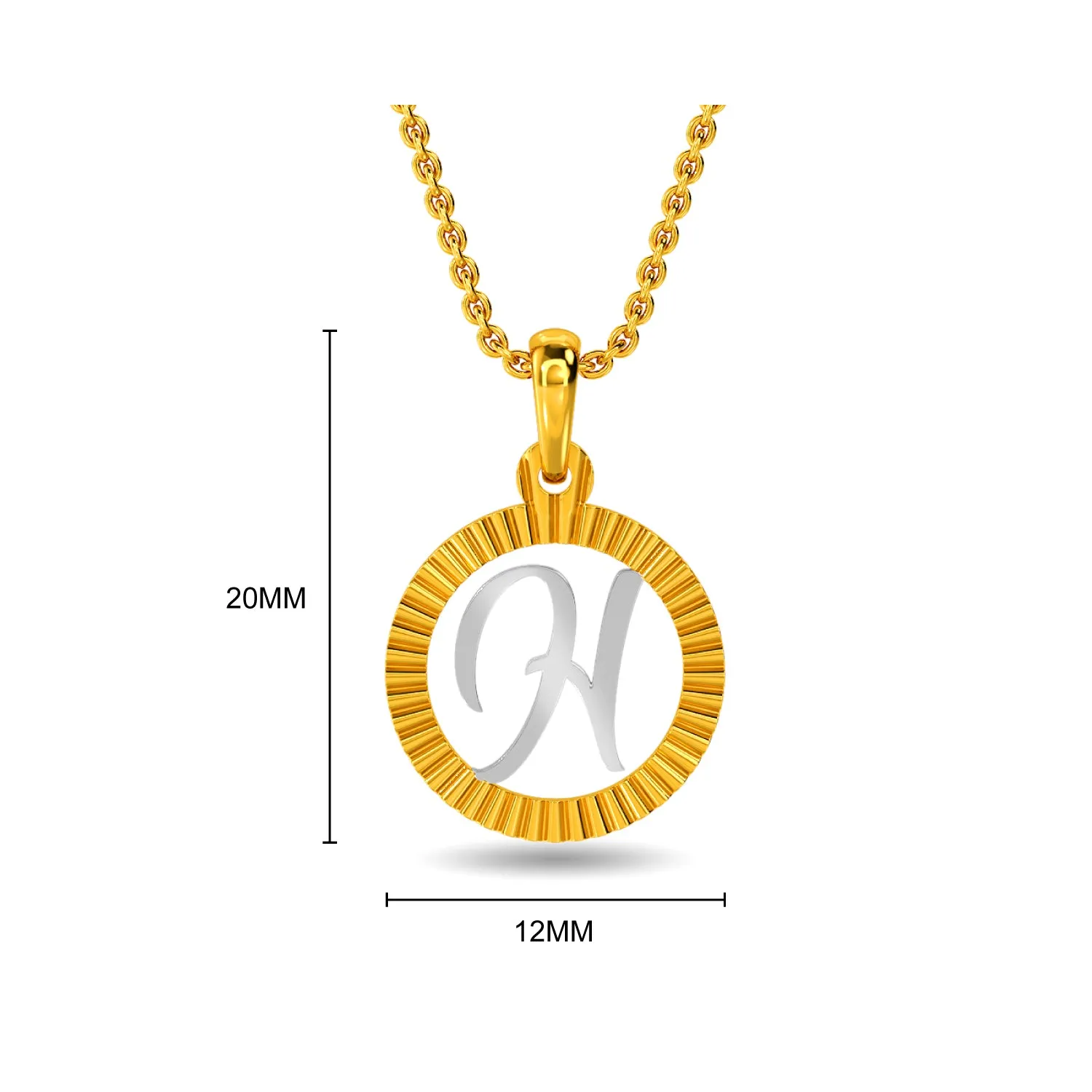 Initial H Pendant