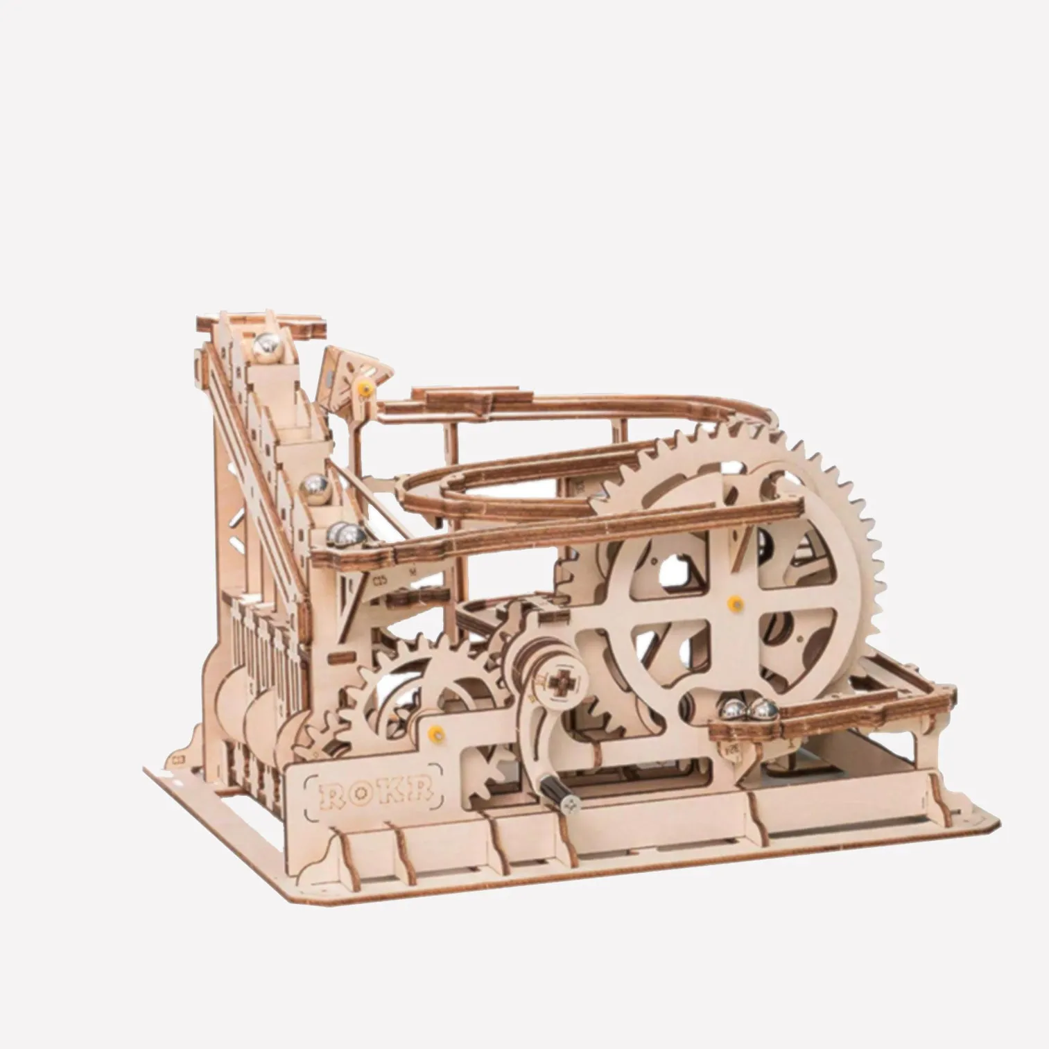 Interactive DIY 3D Wooden Marble Run Game