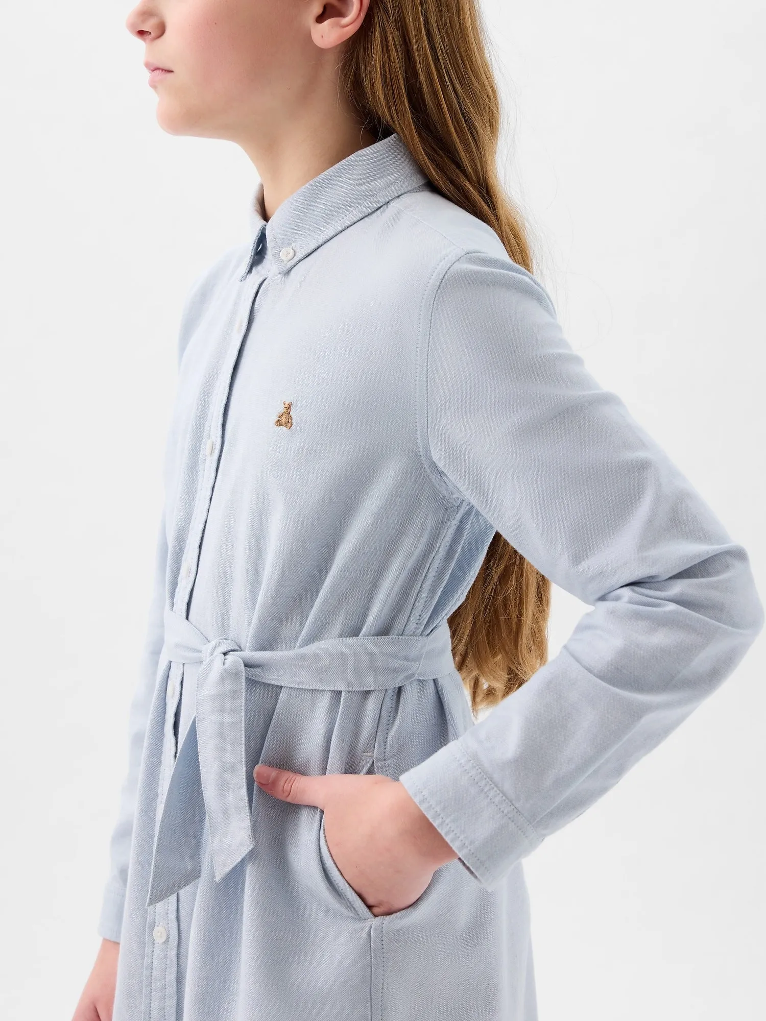 Kids Belted Shirtdress