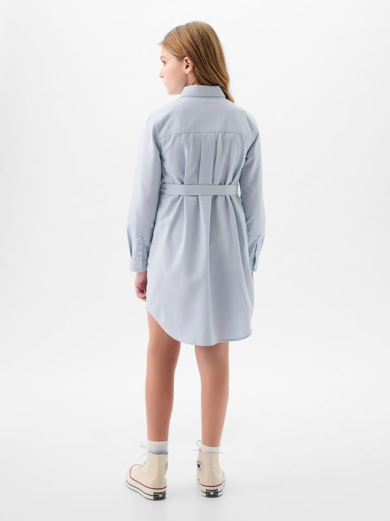 Kids Belted Shirtdress