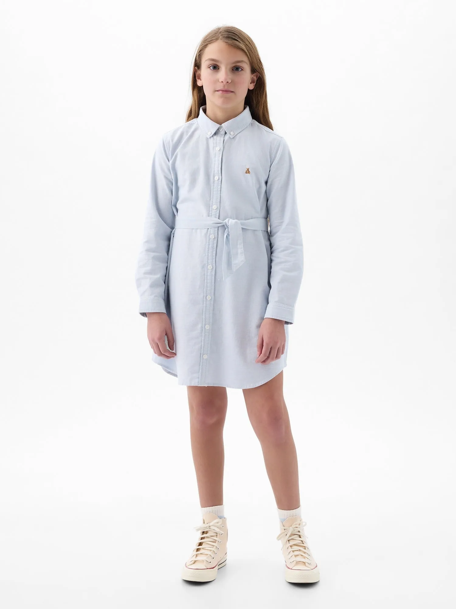 Kids Belted Shirtdress