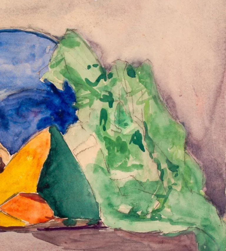 M. V. Bouttet Untitled Still Life Watercolor