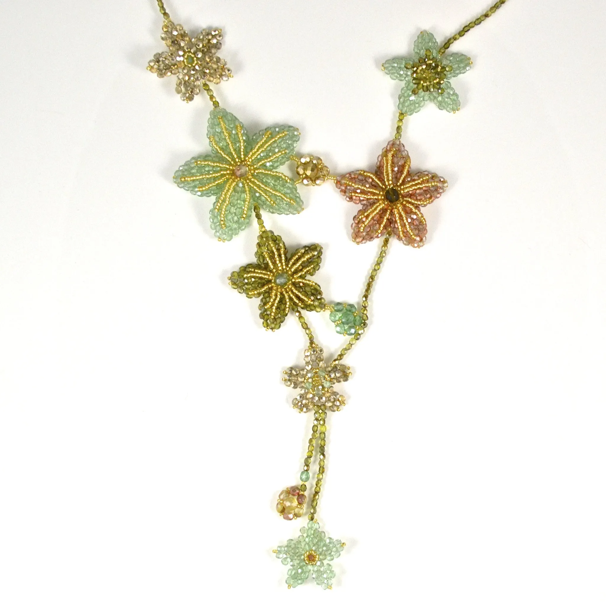 Murano Handblown Glass Bead Necklace - Fiori