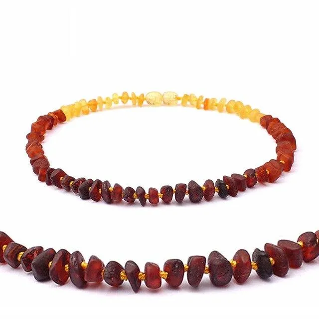 Natural Baltic Amber Stone Beaded Necklace Accessory