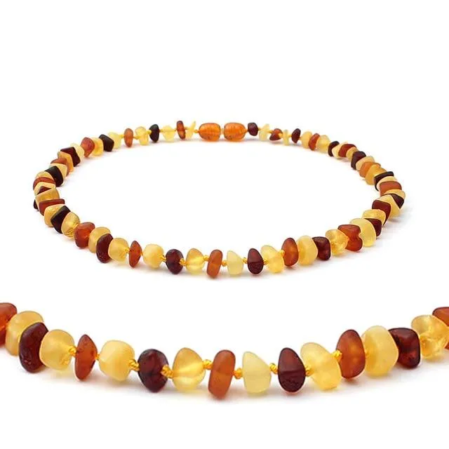 Natural Baltic Amber Stone Beaded Necklace Accessory