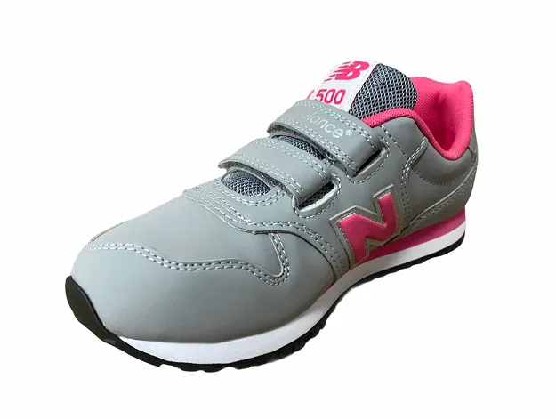 New Balance KV500GPY gray pink girls' sneakers