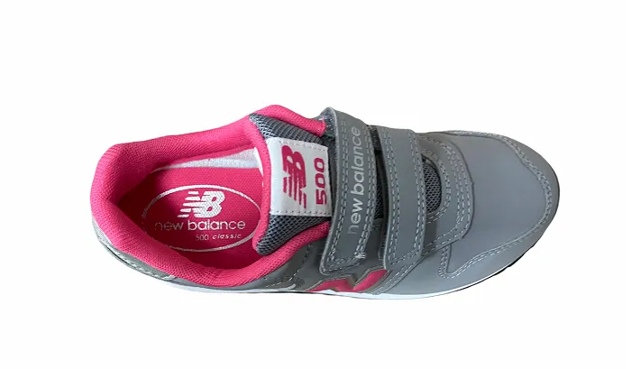 New Balance KV500GPY gray pink girls' sneakers