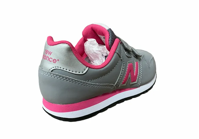 New Balance KV500GPY gray pink girls' sneakers