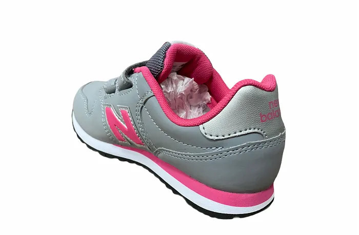 New Balance KV500GPY gray pink girls' sneakers