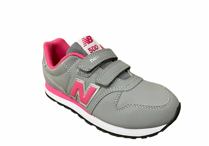 New Balance KV500GPY gray pink girls' sneakers