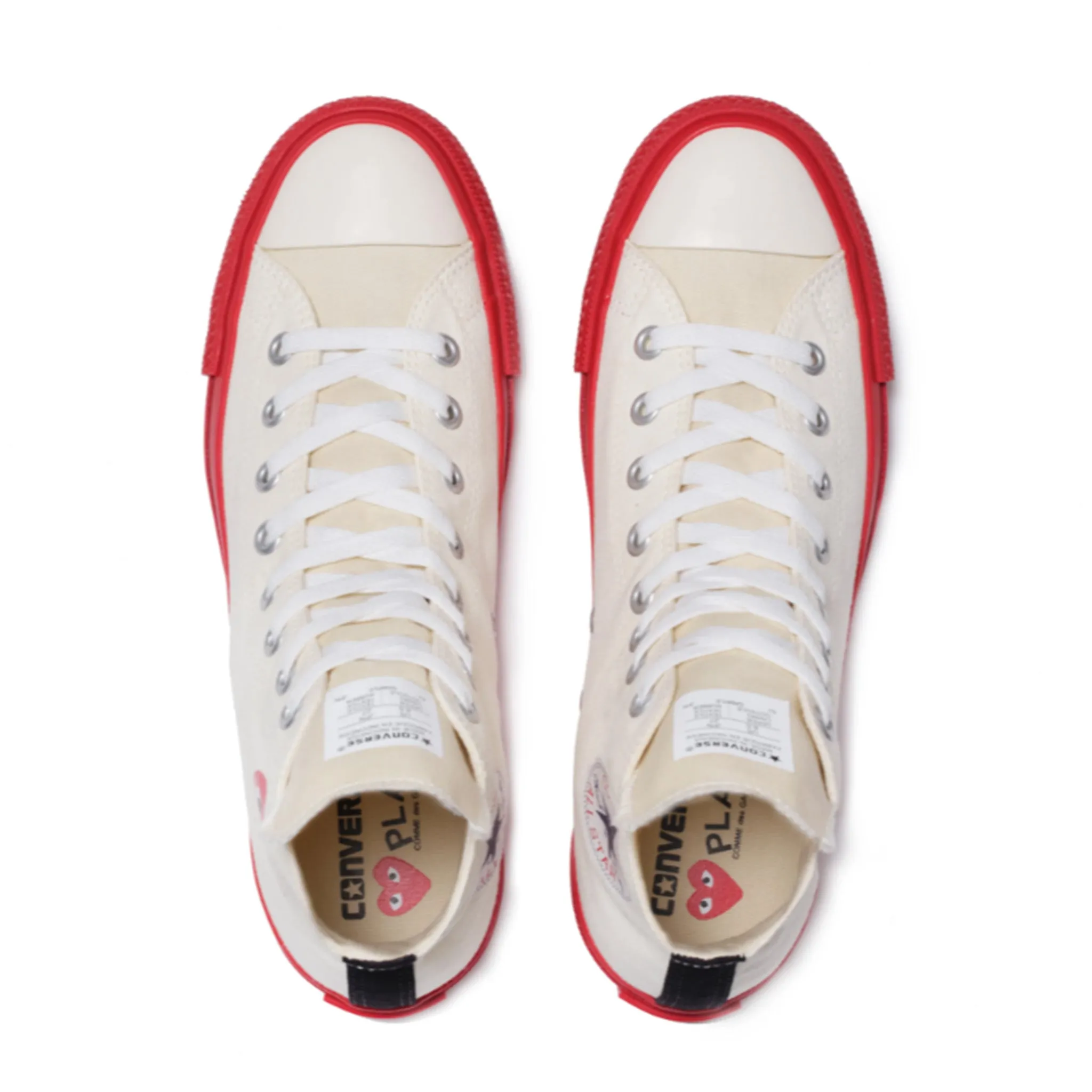 PLAY COMME DES GARONS Converse Chuck Taylor High (White)