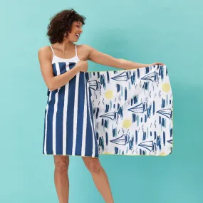 Sails Reversible Eco Beach Towel