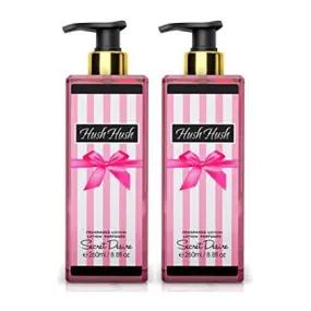 Secret Desire Hush Hush Gift Set 2PC Body Lotion 8.8 oz