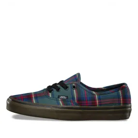 Vans Authentic Trainers Plaid Tartan Gum - Green