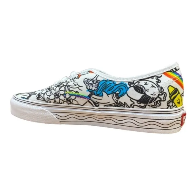 Vans shoe sneakers for adults Authentic VN0A5KRDARE DIY-white patterned