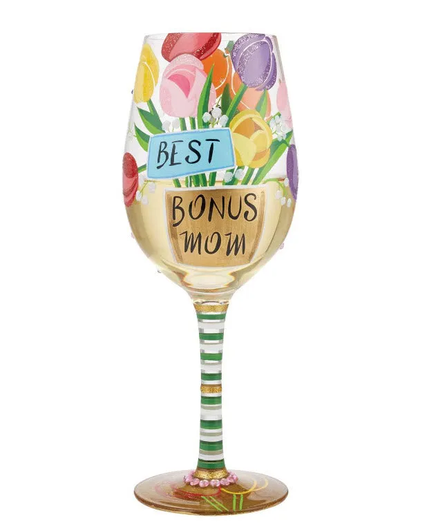 Wine Glass Best Bonus Mom