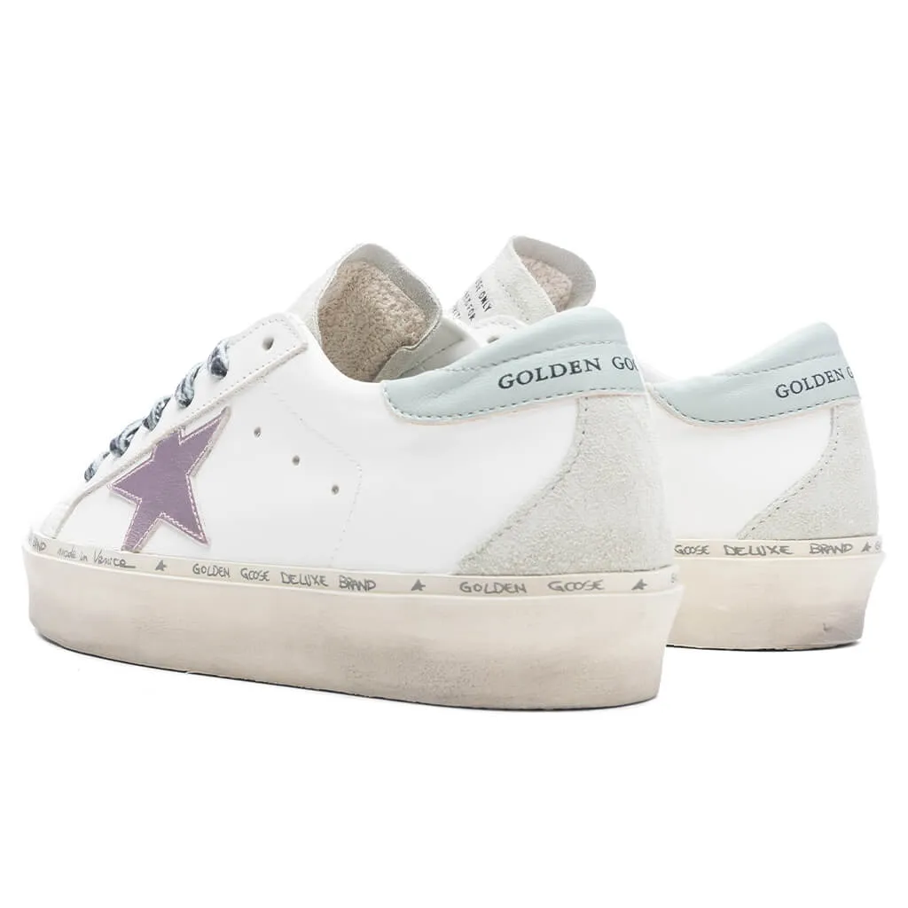 Women's Hi Star Leather Upper and Star - Optic White/Grey Dawn/Orchid Hush