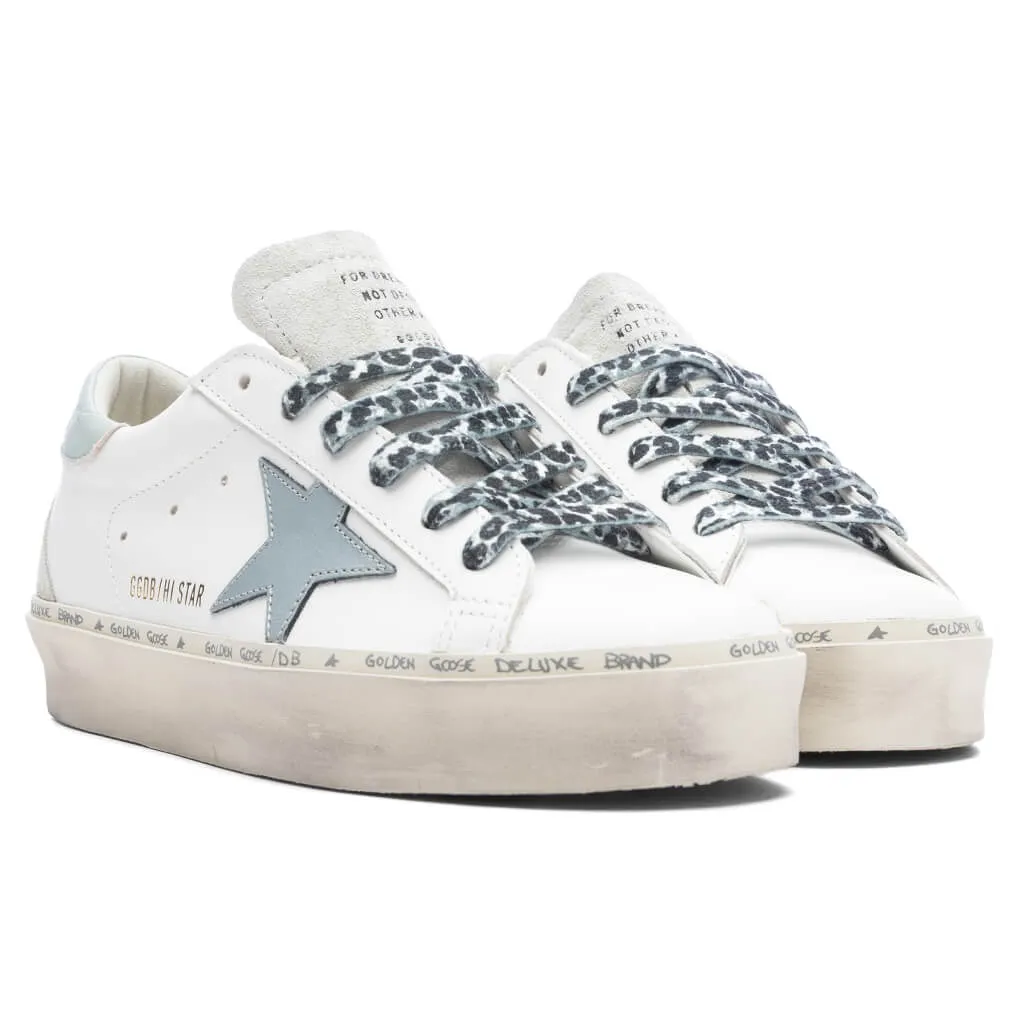 Women's Hi Star Leather Upper and Star - Optic White/Grey Dawn/Orchid Hush